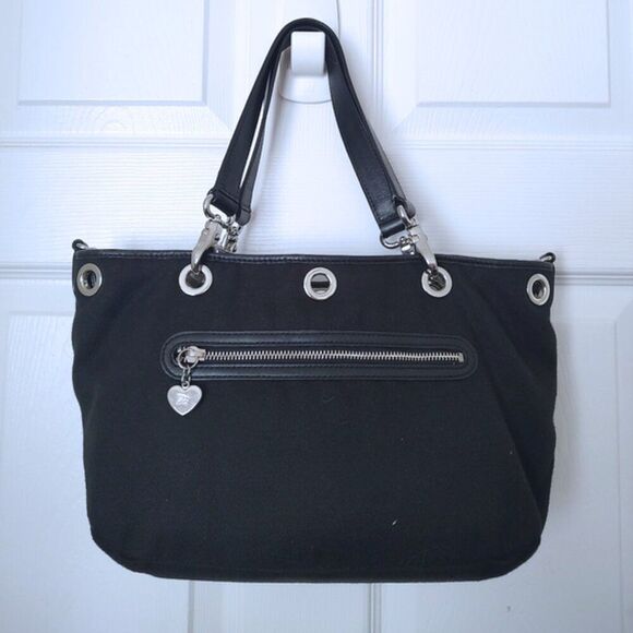 Burberry Blue Label zip shoulder bag w/grommets EUC - Picture 2 of 16